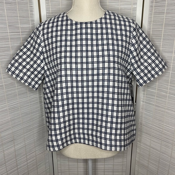 Lisa Marie Fernandez Checked Cotton Top - Picture 1 of 9